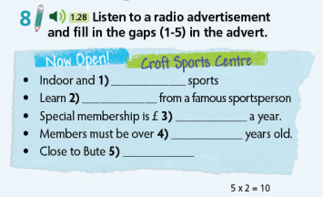 Tiếng Anh 7 Right On Unit 2 Progress Check