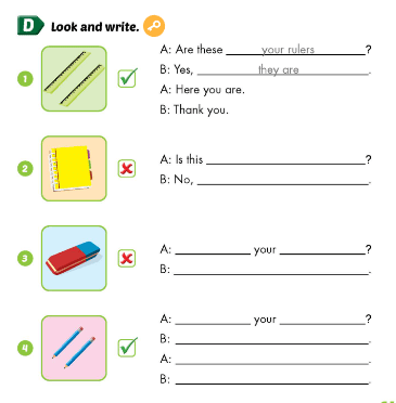 Sách bài tập Tiếng Anh 3 Smart Start Unit 3 Lesson 1