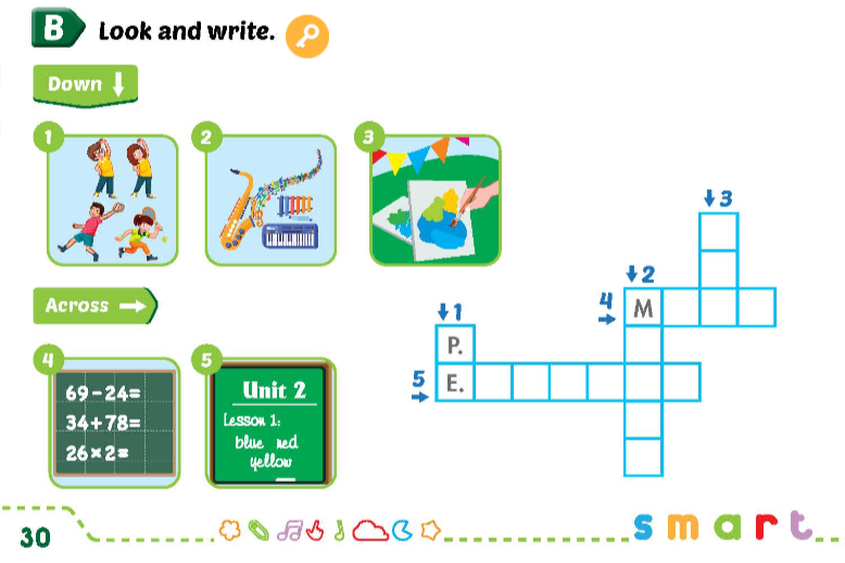 Sách bài tập Tiếng Anh 3 Smart Start Unit 3 Lesson 2