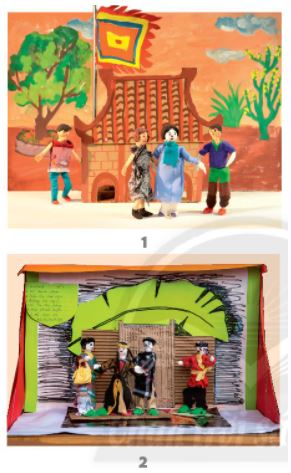 Tạo hoạt cảnh ngày hội từ các nhân vật có sẵn - trang 42 SGK Mĩ thuật lớp 6 Chân trời sáng tạo