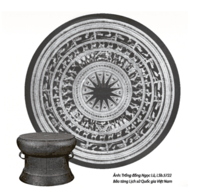 Khám phá hình họa tiết trên trống đồng - trang 51 SGK Mĩ thuật lớp 6 Chân trời sáng tạo