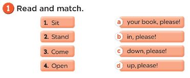 Sách bài tập Tiếng Anh 3 Unit 7 Classroom instructions