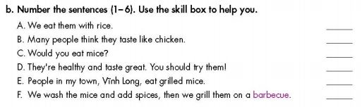 Tiếng Anh 7 Smart World Unit 5 Lesson 3