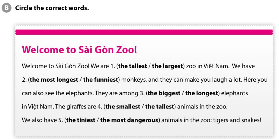 SBT Tiếng Anh 7 Cánh Diều Unit 4 Vocabulary Focus Extension