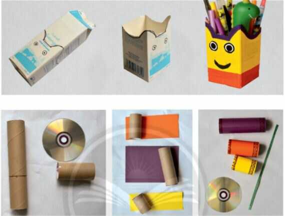 Cách tạo hình và trang trí sản phẩm từ vật liệu đã qua sử dụng - trang 60 SGK Mĩ thuật lớp 6 Chân trời sáng tạo