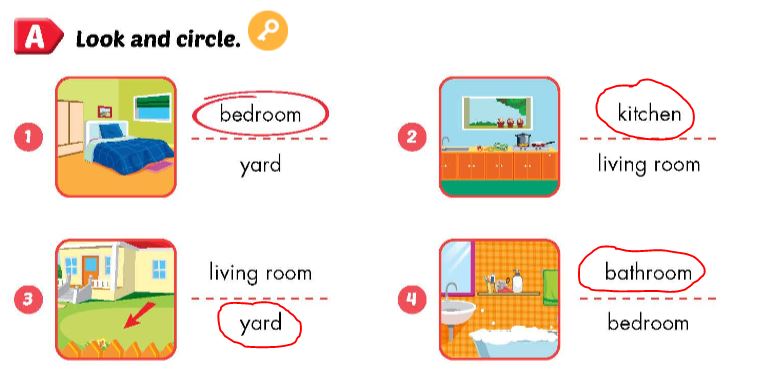 Sách bài tập Tiếng Anh lớp 3 Smart Start Unit 4 Lesson 1