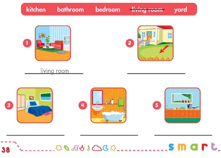 Sách bài tập Tiếng Anh lớp 3 Smart Start Unit 4 Lesson 1