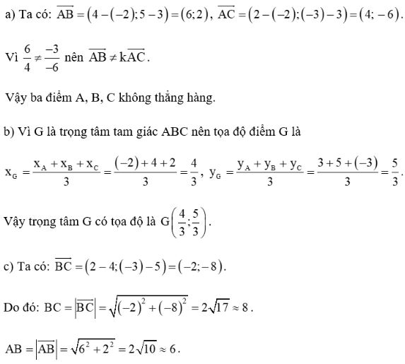 Giải bài 2 trang 72 SGK Toán 10 tập 2 – Cánh diều
