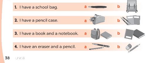 Sách bài tập Tiếng Anh 3 Unit 8 My school things