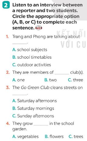 Unit 6 lớp 7 Skills 2 sách Global Success