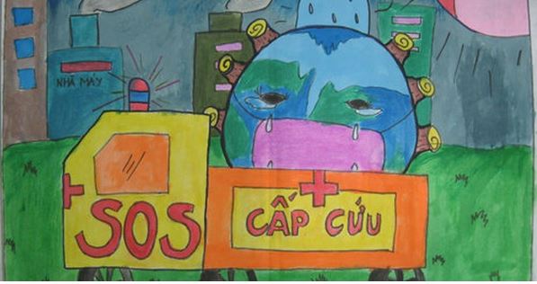 Đoạn văn tả bức tranh về Trái Đất