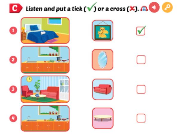 Sách bài tập Tiếng Anh lớp 3 Smart Start Unit 4 Lesson 3