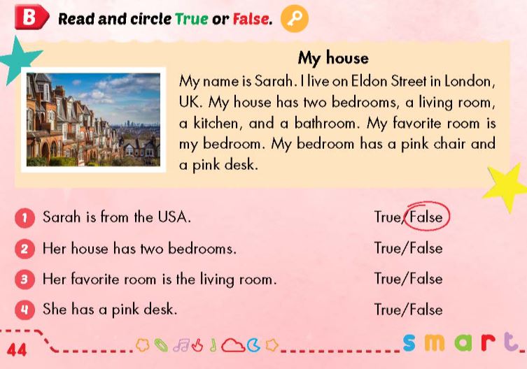 Sách bài tập Tiếng Anh lớp 3 Smart Start Unit 4 Culture