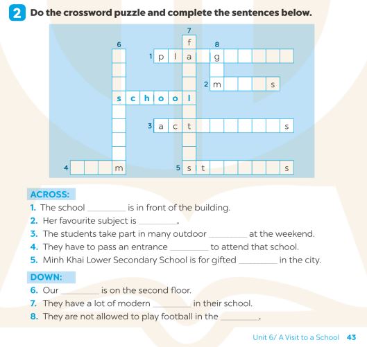 Giải SBT Tiếng Anh 7 Global Success Unit 6 Vocabulary & Grammar