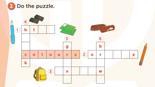 Sách bài tập Tiếng Anh 3 Unit 9 Colours