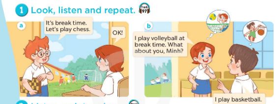 Tiếng Anh lớp 3 Global Success Unit 10 Lesson 1