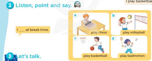 Tiếng Anh lớp 3 Global Success Unit 10 Lesson 1