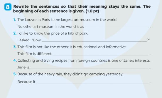 Giải SBT Tiếng Anh 7 Global Success Test Yourself 2