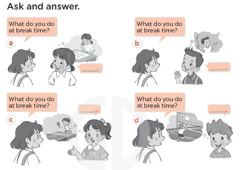 Sách bài tập Tiếng Anh 3 Unit 10 Break time activities