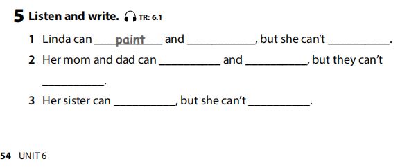 Sách bài tập Tiếng Anh 3 Wonderful World Unit 6 Lesson 2
