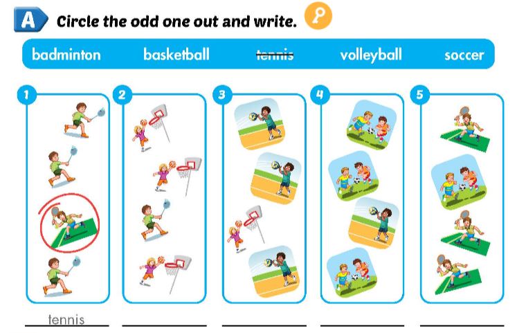 Sách bài tập Tiếng Anh 3 Smart Start Unit 5 Lesson 1