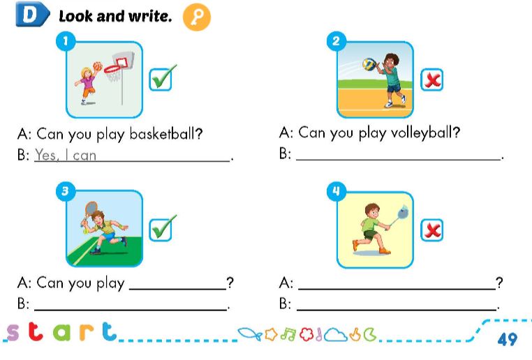 Sách bài tập Tiếng Anh 3 Smart Start Unit 5 Lesson 1