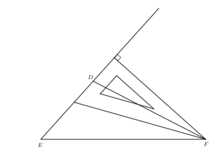 Vẽ đường cao xuất phát từ đỉnh B của tam giác vuông ABC
