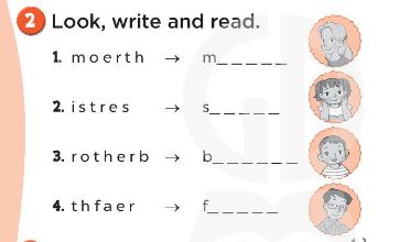 Sách bài tập Tiếng Anh 3 Unit 11 My family