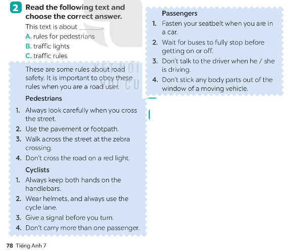 Unit 7 lớp 7 Skills 1 sách Global Success