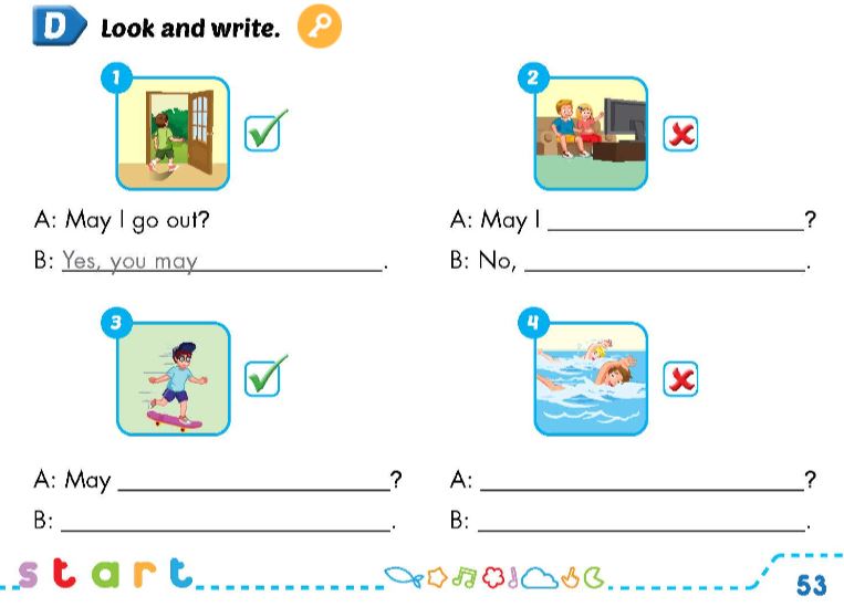 Sách bài tập Tiếng Anh 3 Smart Start Unit 5 Lesson 3