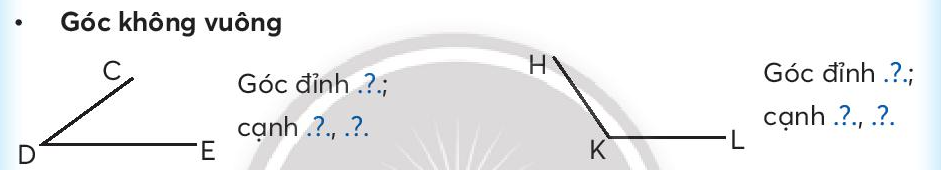 Toán lớp 3 trang 33, 34 Góc vuông, góc không vuông 