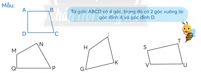 Toán lớp 3 trang 33, 34 Góc vuông, góc không vuông - Chân trời sáng tạo (ảnh 1)
