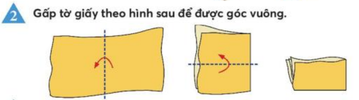 Toán lớp 3 trang 33, 34 Góc vuông, góc không vuông