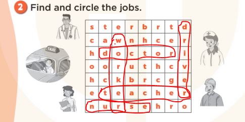 Sách bài tập Tiếng Anh 3 Unit 12 Jobs