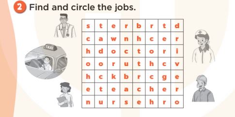 Sách bài tập Tiếng Anh 3 Unit 12 Jobs