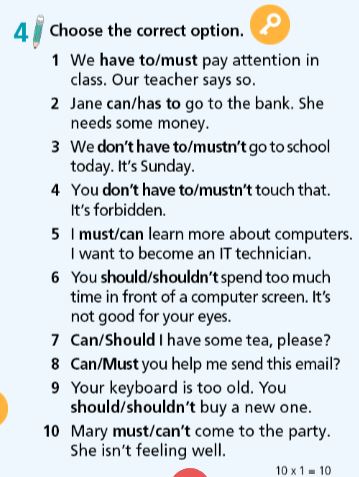 Tiếng Anh 7 Right On Unit 4 Progress Check 4