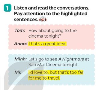 Unit 8 lớp 7 Communication sách Global Success