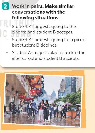 Unit 8 lớp 7 Communication sách Global Success