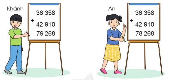 Toán lớp 3 trang 53, 54 Phép cộng trong phạm vi 100 000 | Cánh diều