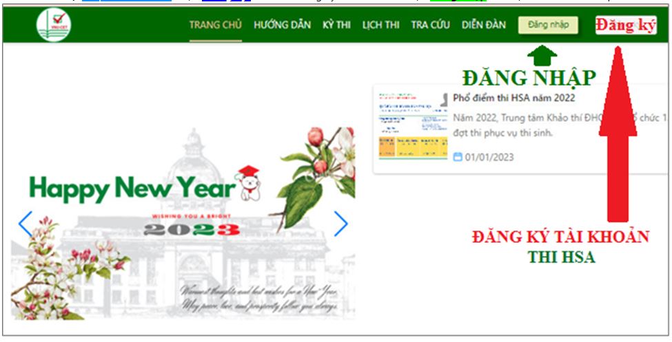 Cách đăng ký thi đánh giá năng lực