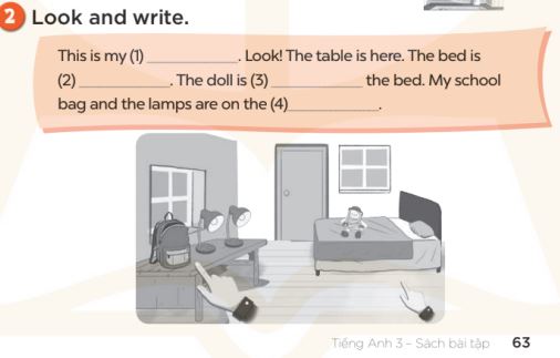 Sách bài tập Tiếng Anh 3 Unit 13 My house