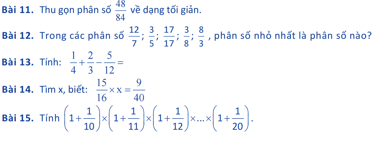 Đề thi thử vào lớp 6
