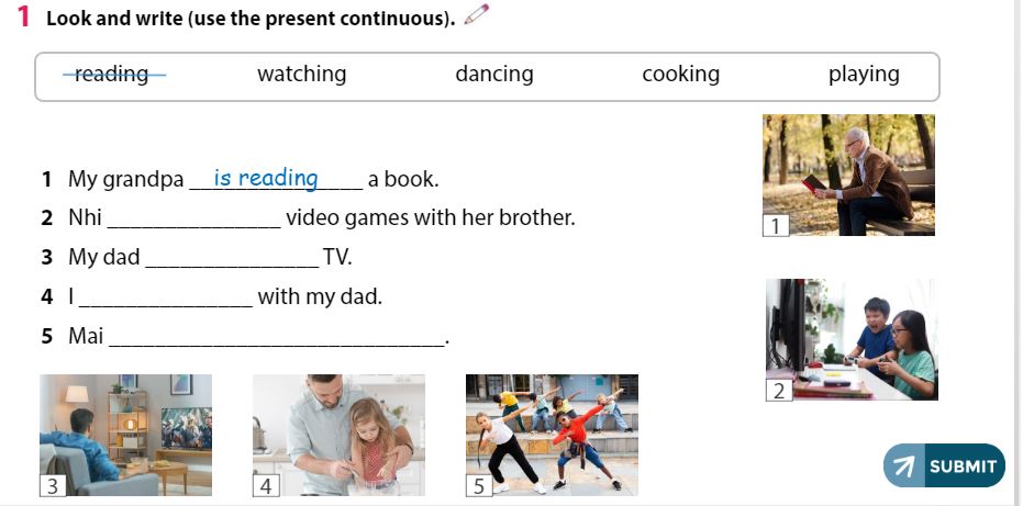 Tiếng Anh 3 Wonderful World Review 4 Part 2