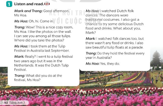 Unit 9 lớp 7 Getting Started sách Global Success