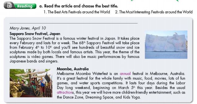 Tiếng Anh 7 Smart World Unit 8 Lesson 1