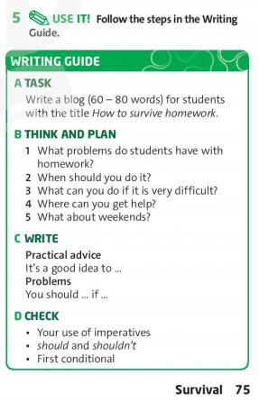 Tiếng Anh 7 Friends Plus Unit 6 Writing