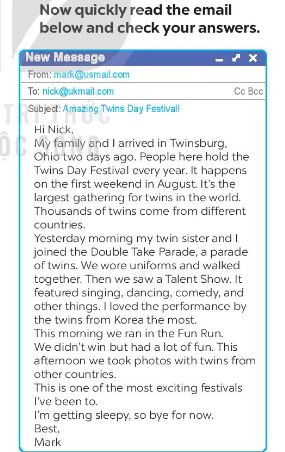 Unit 9 lớp 7 Skills 1 sách Global Success