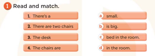 Sách bài tập Tiếng Anh lớp 3 Unit 14 My bedroom