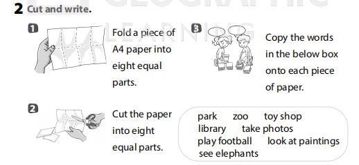 Sách bài tập Tiếng Anh 3 Wonderful World Unit 8 Project