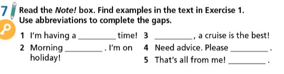 Tiếng Anh 7 Right On Unit 5 Reading 5a